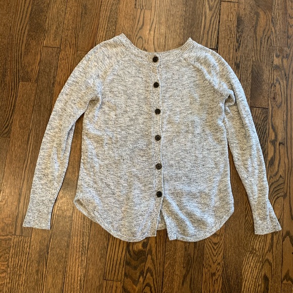 sweater that buttons up the back